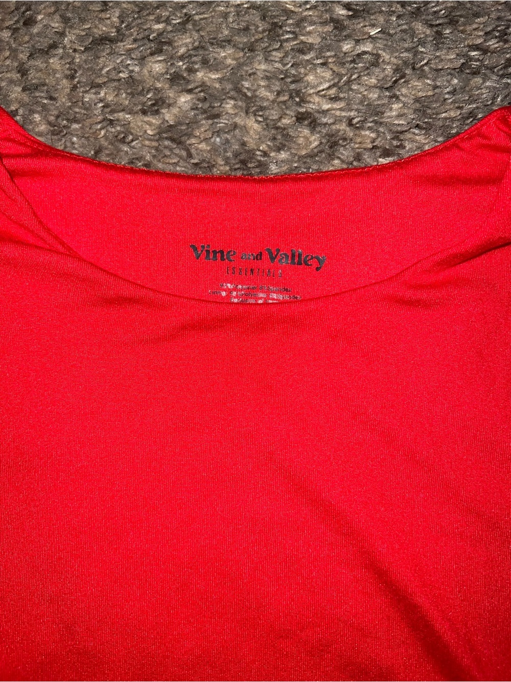 Red Women's long sleeve Top